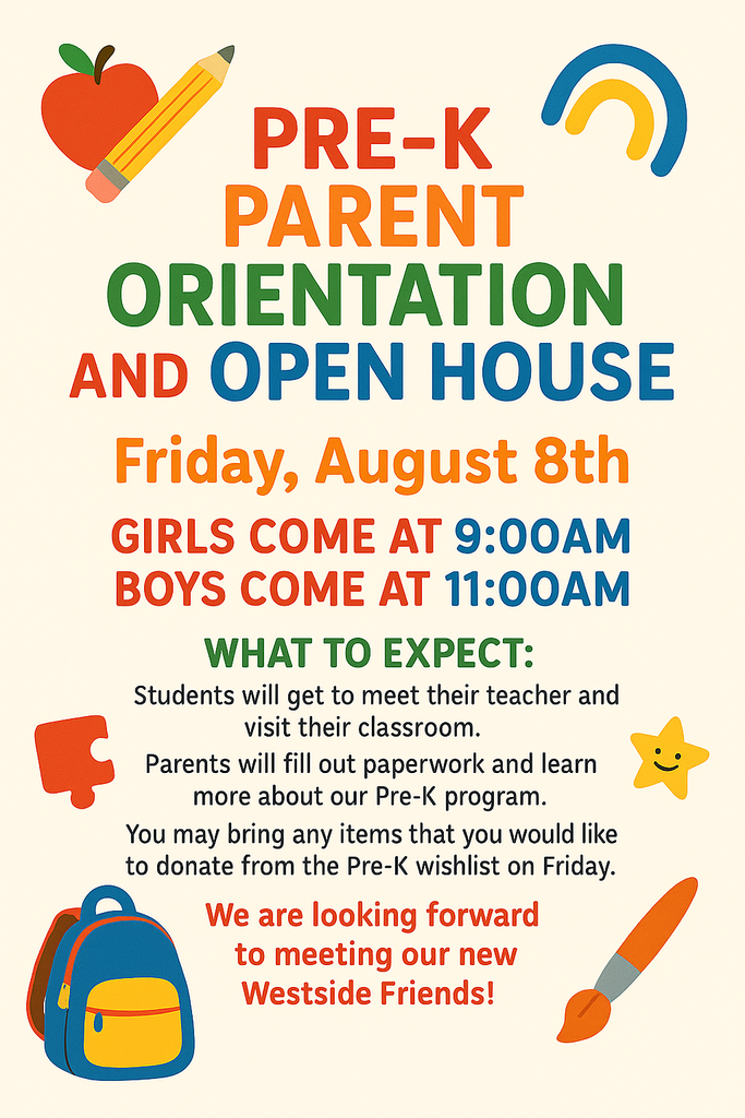 Updated info for Pre-K Open House