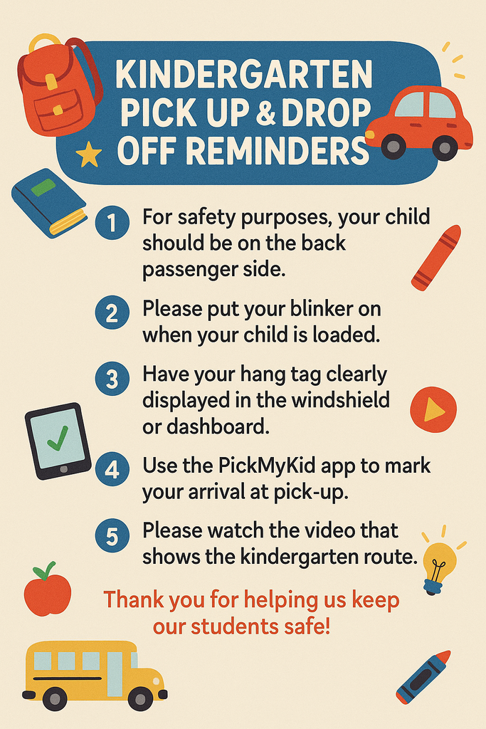 Kindergarten Reminders