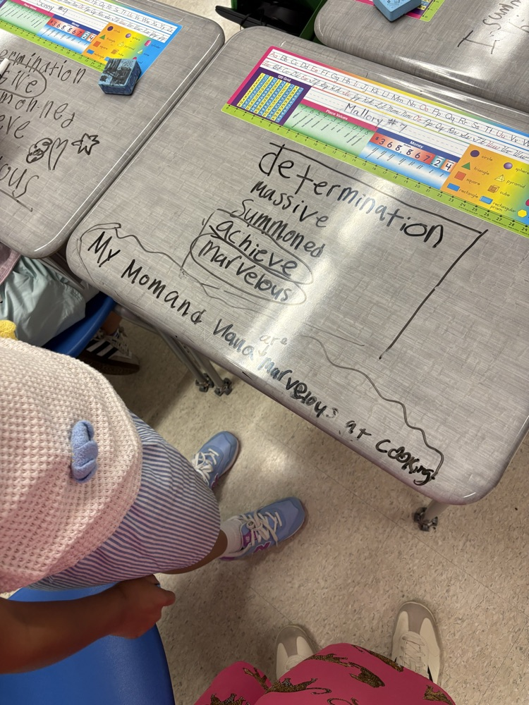 Mrs. Basinger’s class enjoyed using their tier 2 vocabulary words to make super 2nd grade sentences!