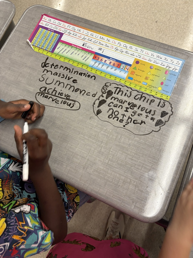 Mrs. Basinger’s class enjoyed using their tier 2 vocabulary words to make super 2nd grade sentences!