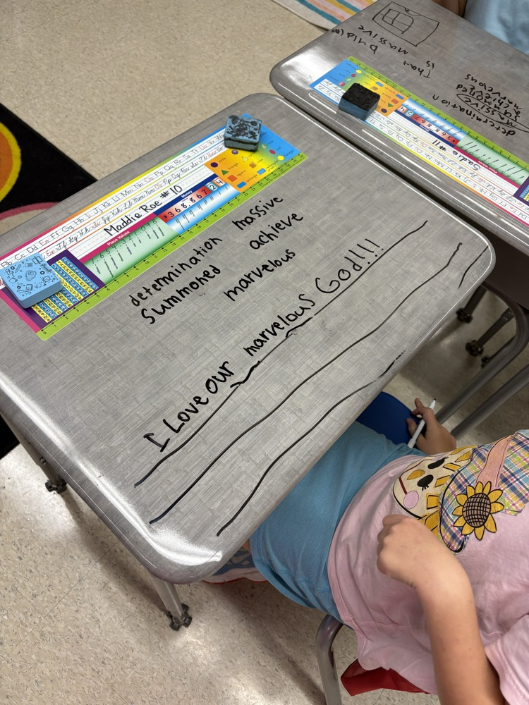 Mrs. Basinger’s class enjoyed using their tier 2 vocabulary words to make super 2nd grade sentences!
