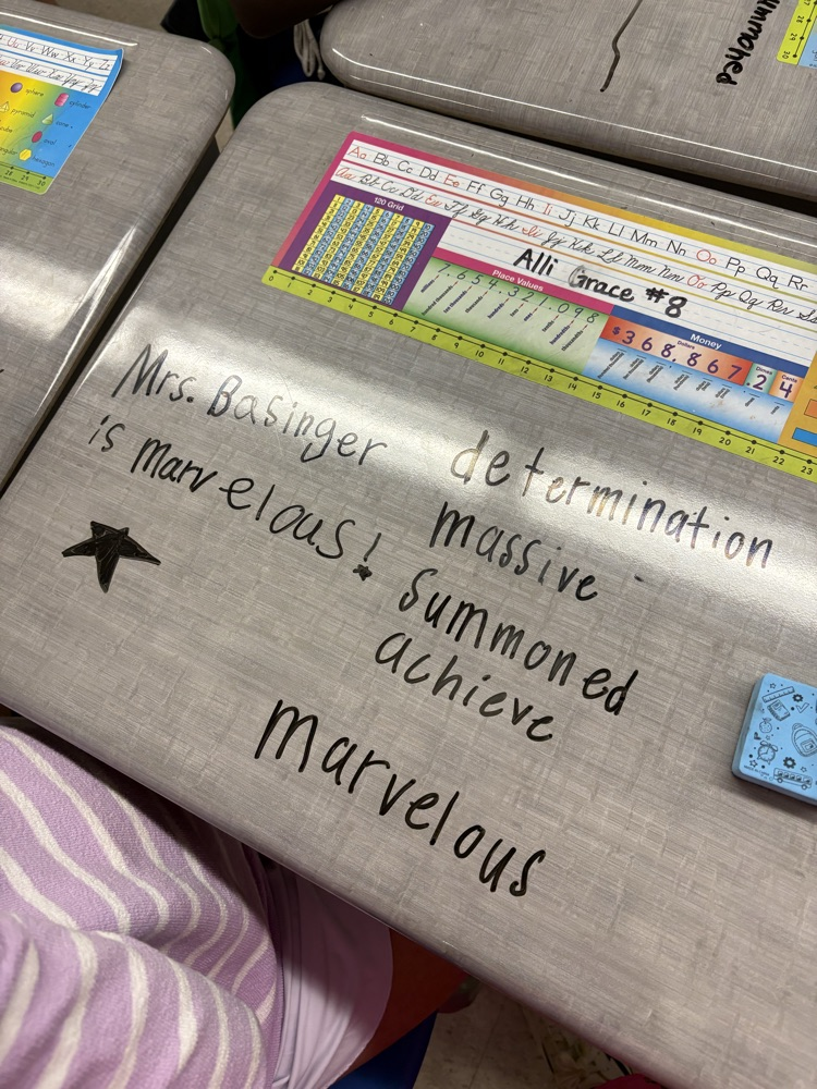 Mrs. Basinger’s class enjoyed using their tier 2 vocabulary words to make super 2nd grade sentences!