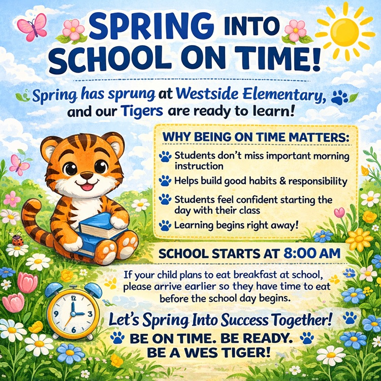 Spring into school on time!