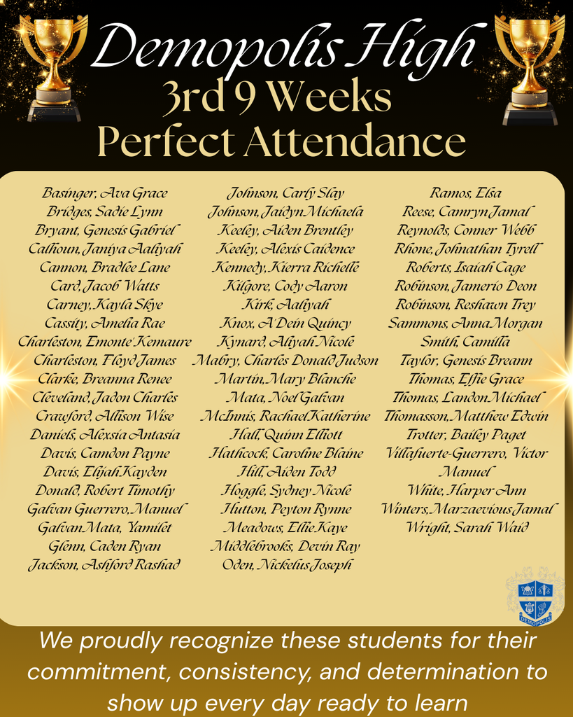 DHS Perfect Attendance