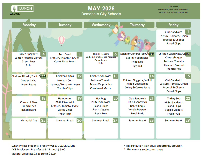 may menu