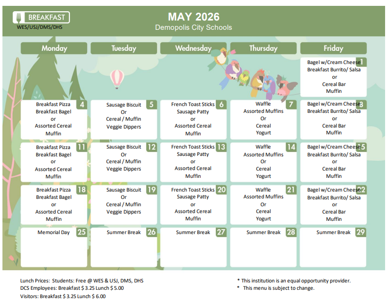 may menu