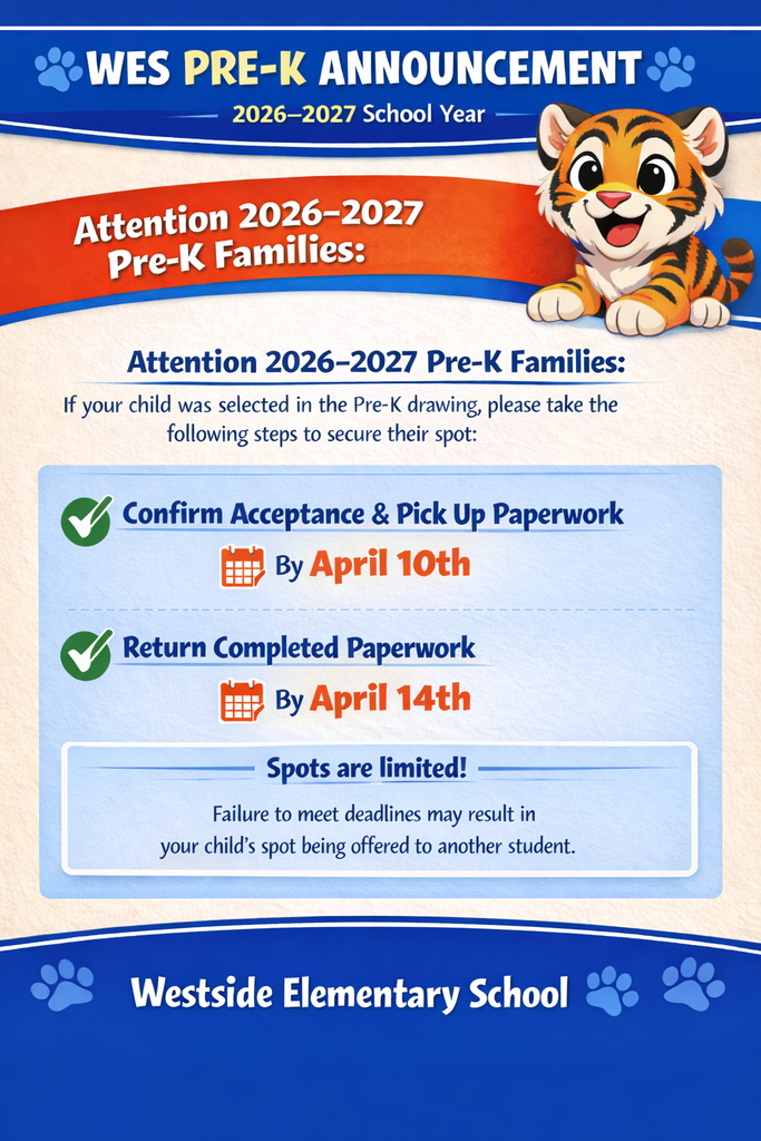 2026-2027 Pre-K