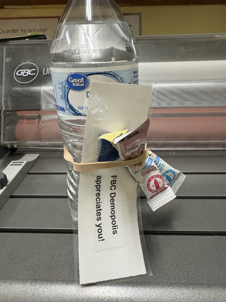 teacher sips