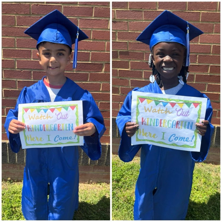 Mrs. Stokes’ and Mrs. Drake’s Pre-K stars are ready to shine in Kindergarten! ✨🎓🍎