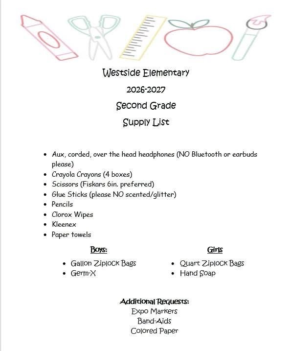 supply list