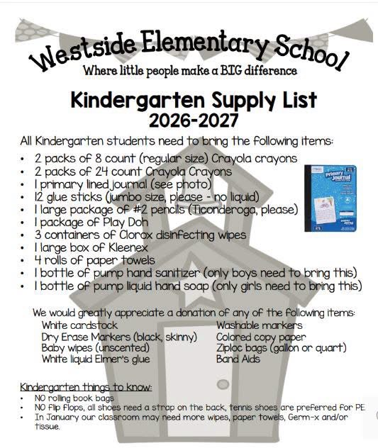 supply list
