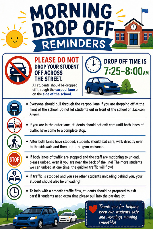drop off reminders
