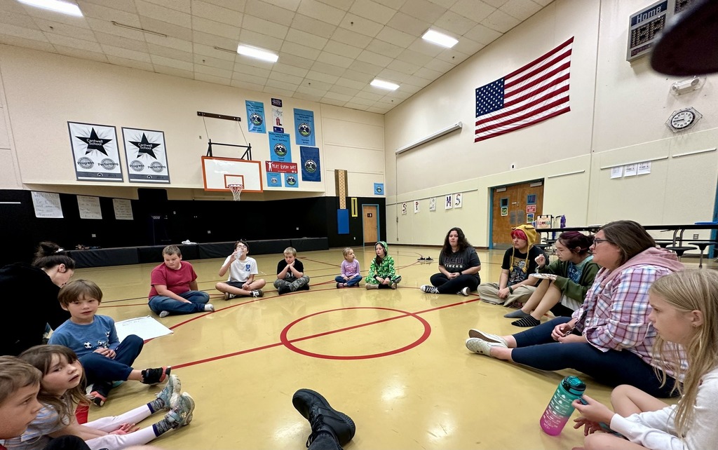 Circle time in the gym