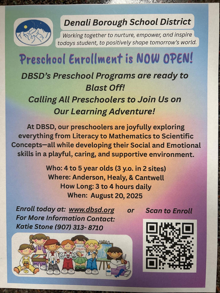 District Preschool Enrollment is Open!  