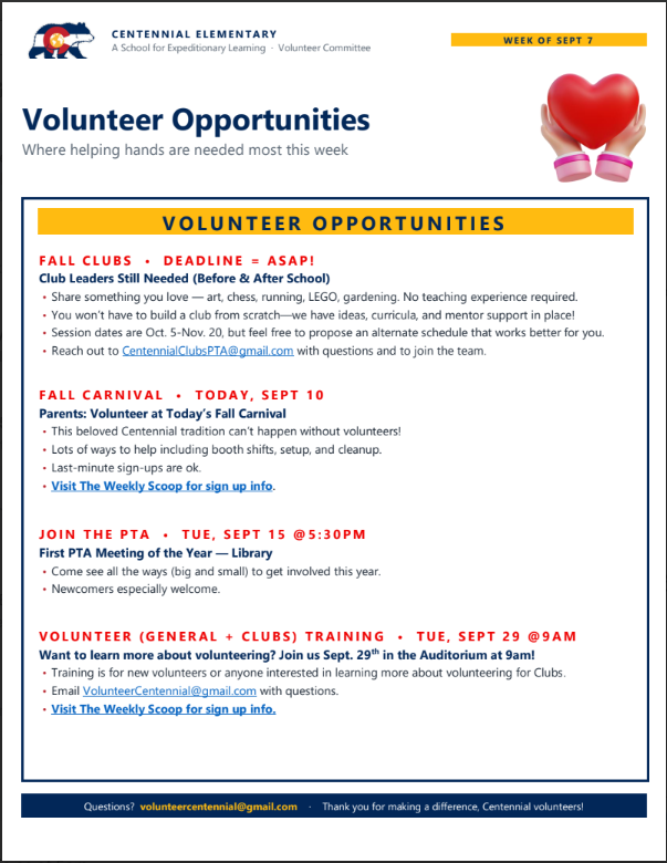 volunteers 