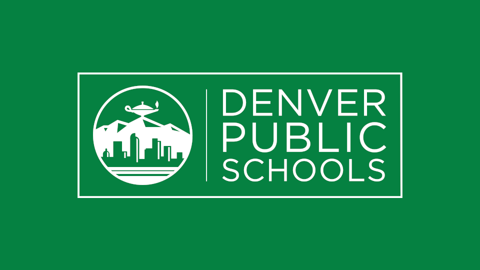 Denver Public Schools logo on a green background