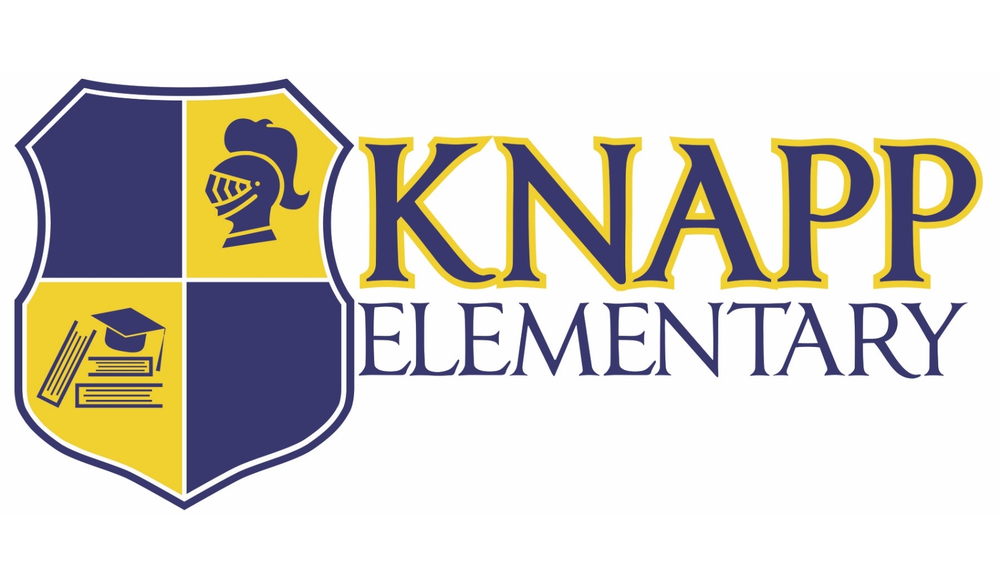School name Knapp Elementary and the school shield.