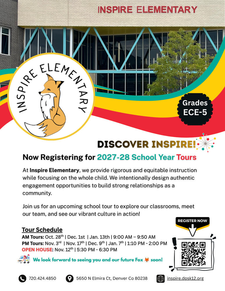 School tours flyer