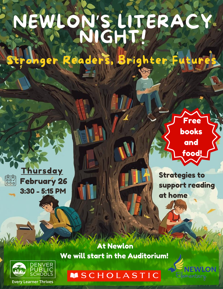 Literacy Night Invitation - English