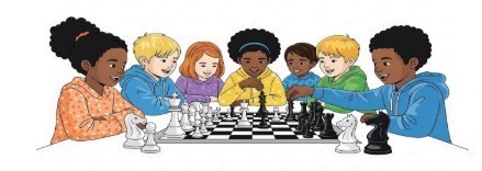 a group of children are playing chess