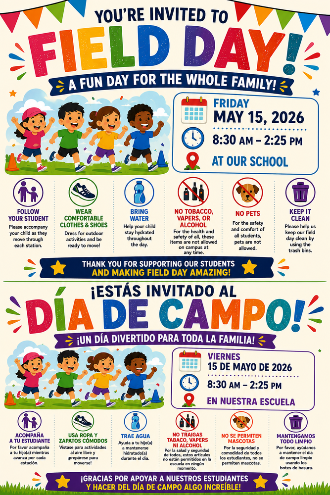 Field Day Bilingual Poster