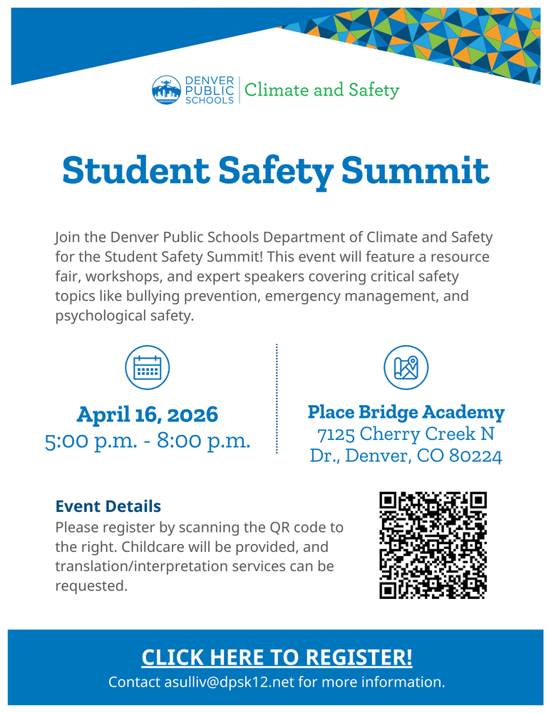 Description of the student safety summit