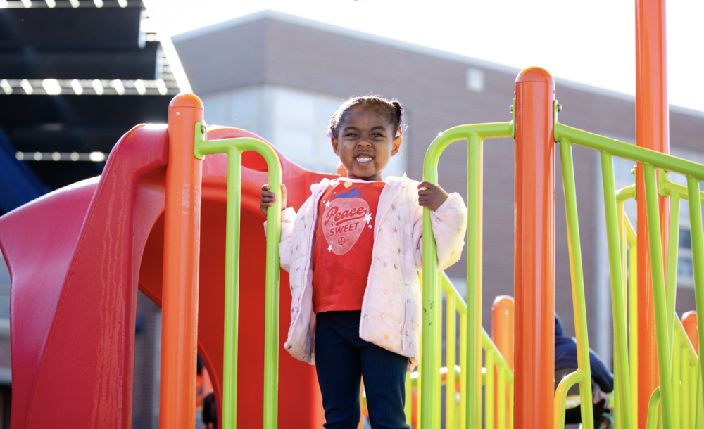 girl on playground