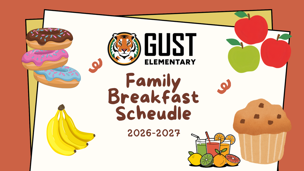 breakfast foods with text Family Breakfast Schedule