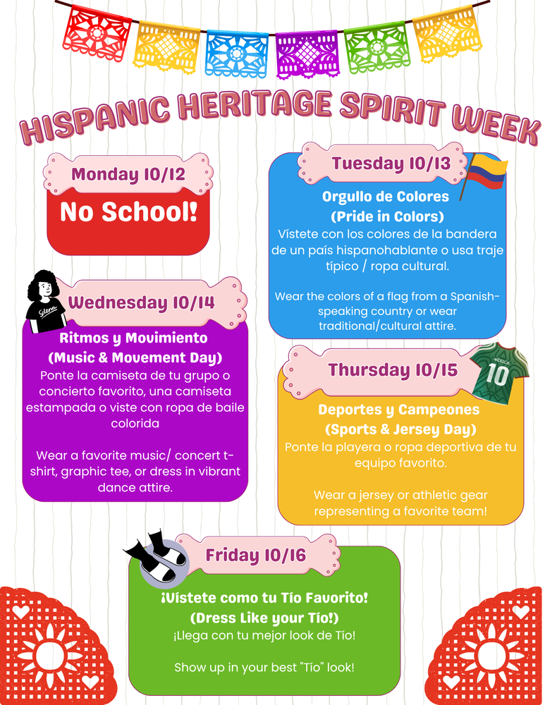 Hispanic Heritage Spirit Week
