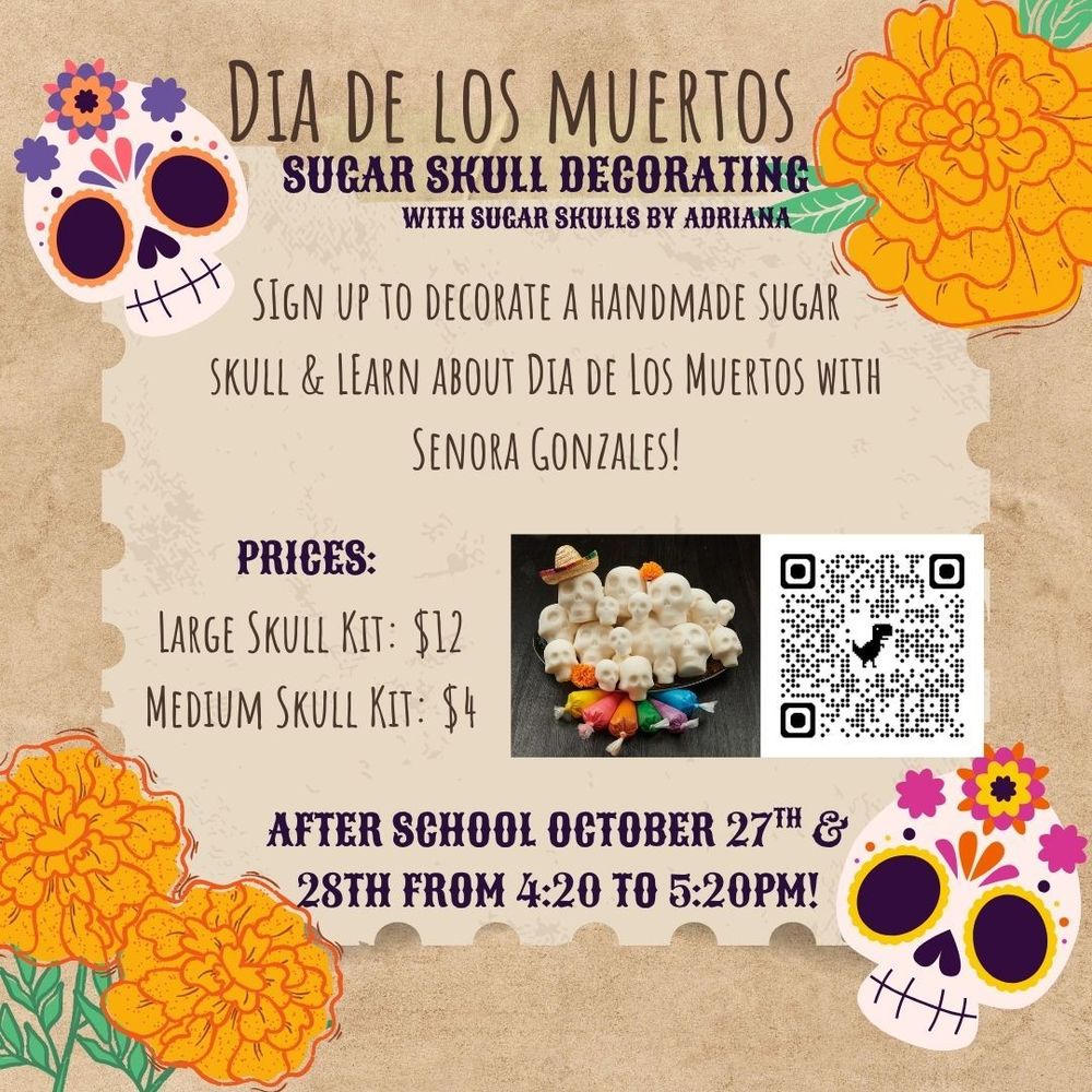 McAuliffe Sugar Skull Decorating Event
