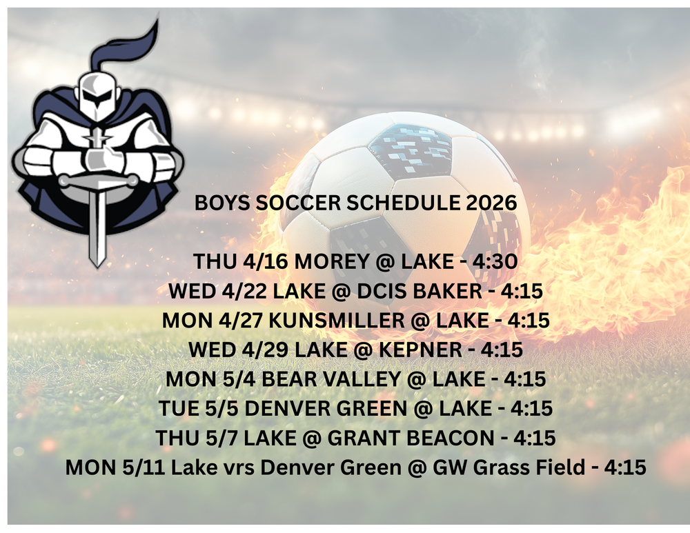 Boys Soccer Schedule