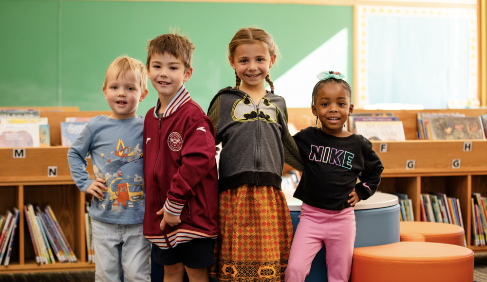 kids in library