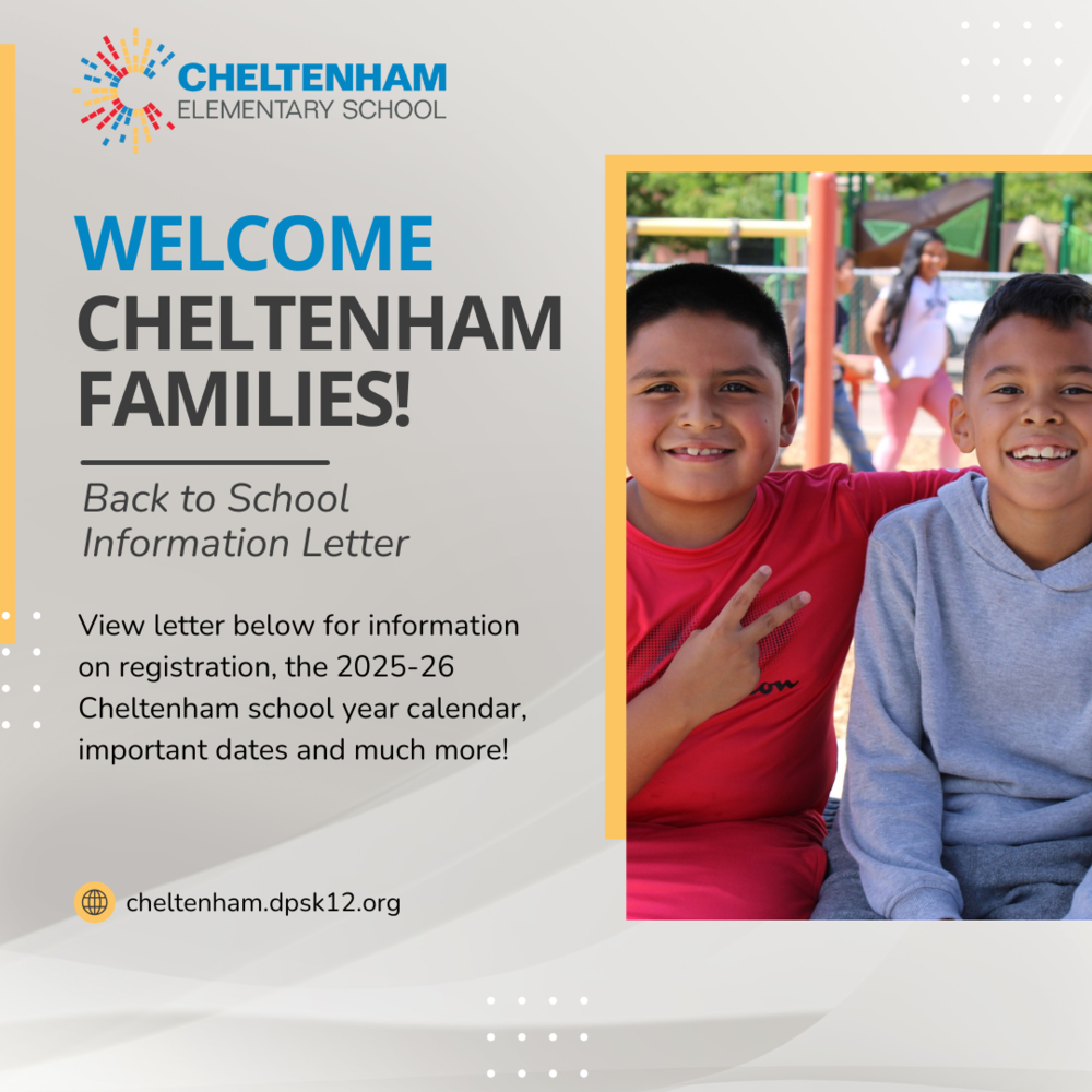 Cheltenham Back to School Information Letter