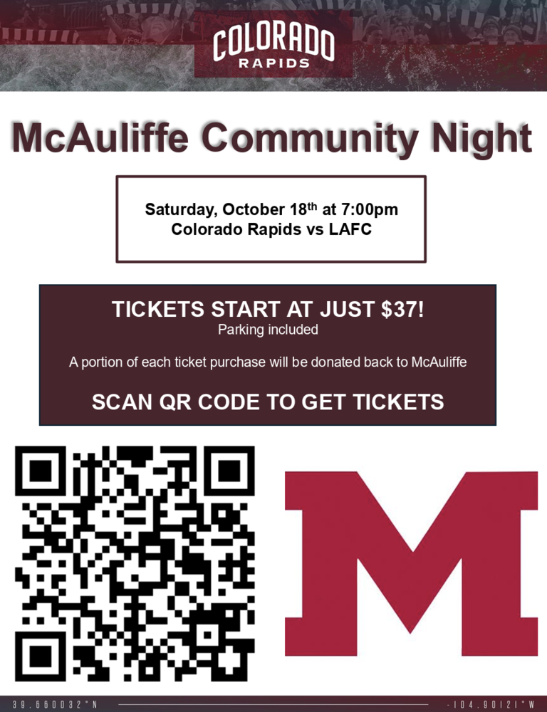 McAuliffe Rapids Community Night