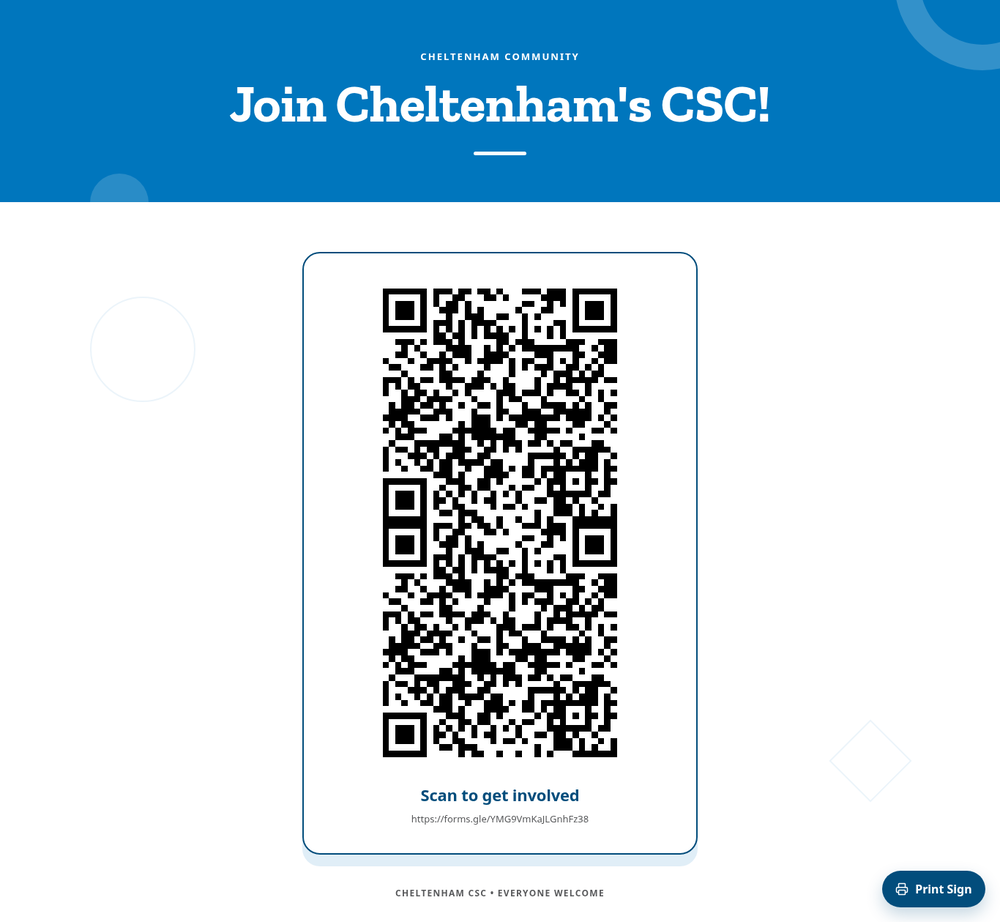 QR form - CSC Nominations