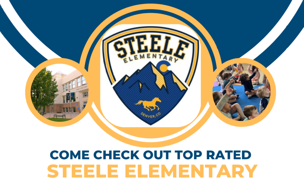 Promotional flyer titled "COME CHECK OUT TOP RATED STEELE ELEMENTARY."
