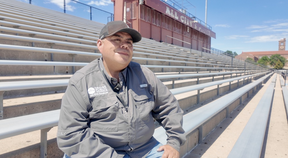 Picture of Manny Esparza sitting at All City Stadium