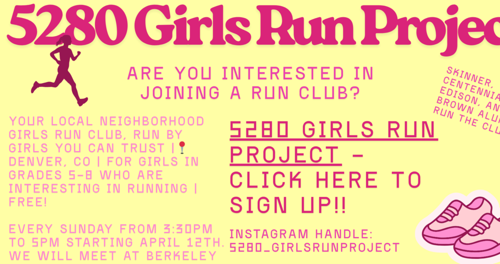5280 run club flier with information