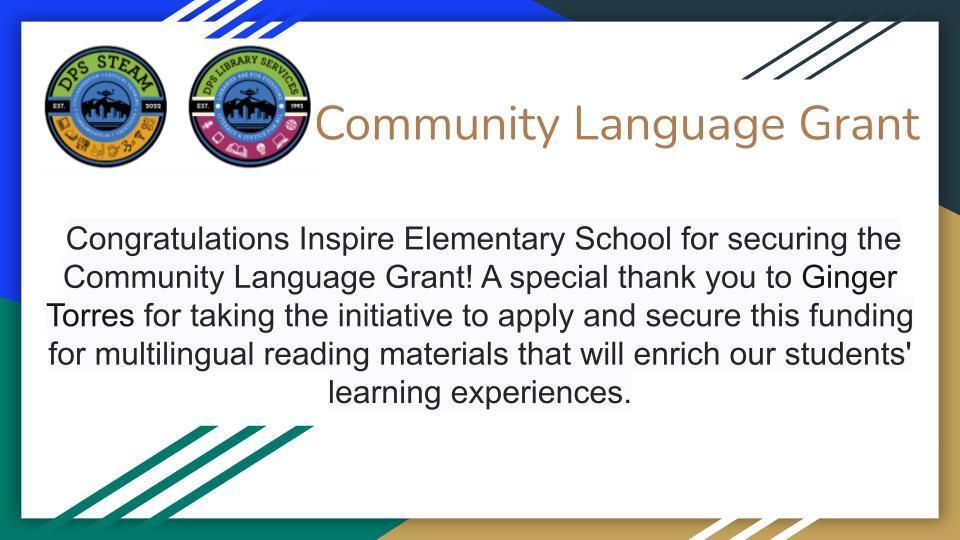 Community Language Grant