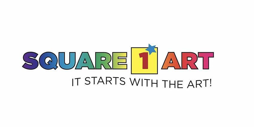 square 1 art fundraiser logo