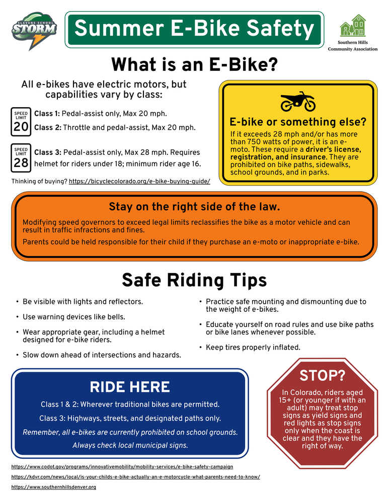 Summer E-Bike Safety