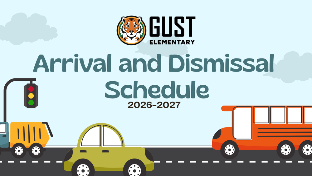 cars on road with text arrival and dismissal