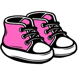 pink cartoon shoes