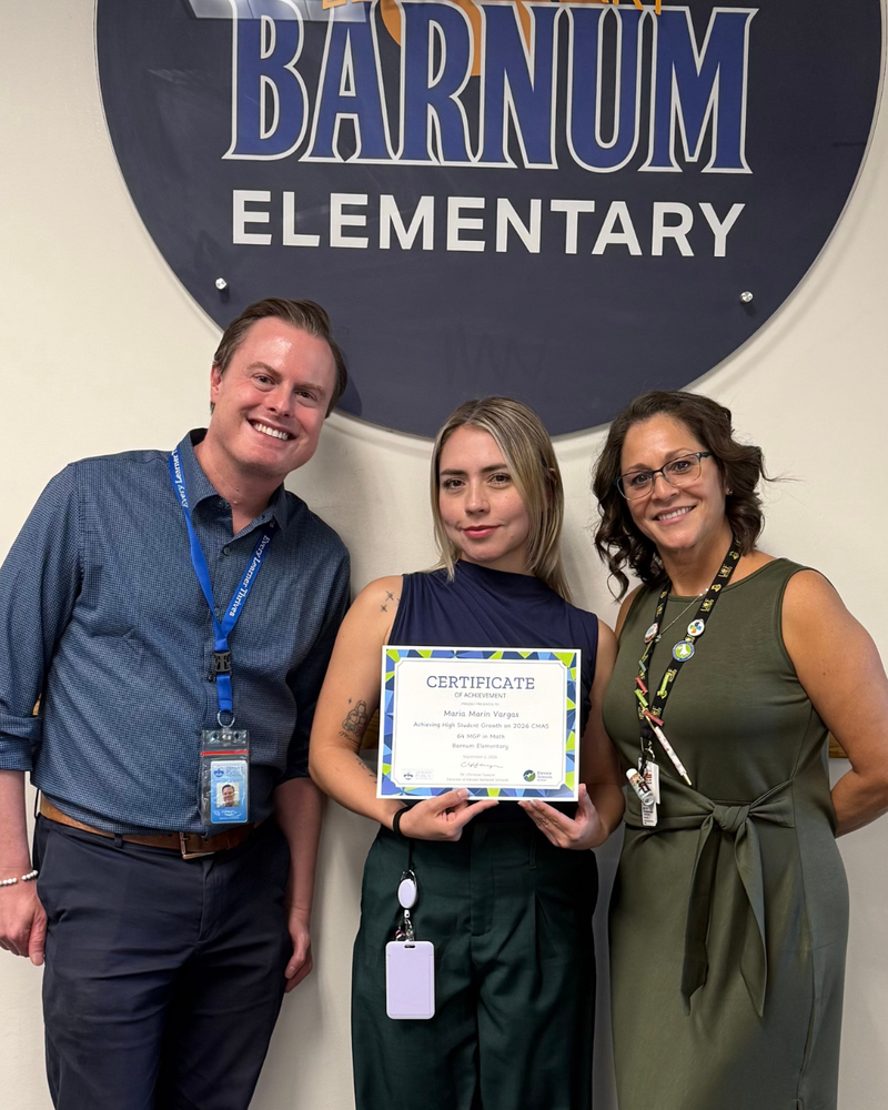 image of Maria, principal Gel, and DPS staff