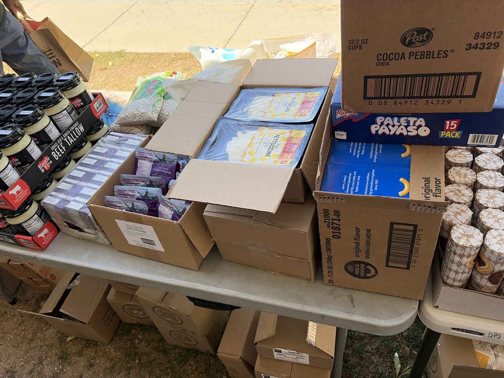 Boxes of food