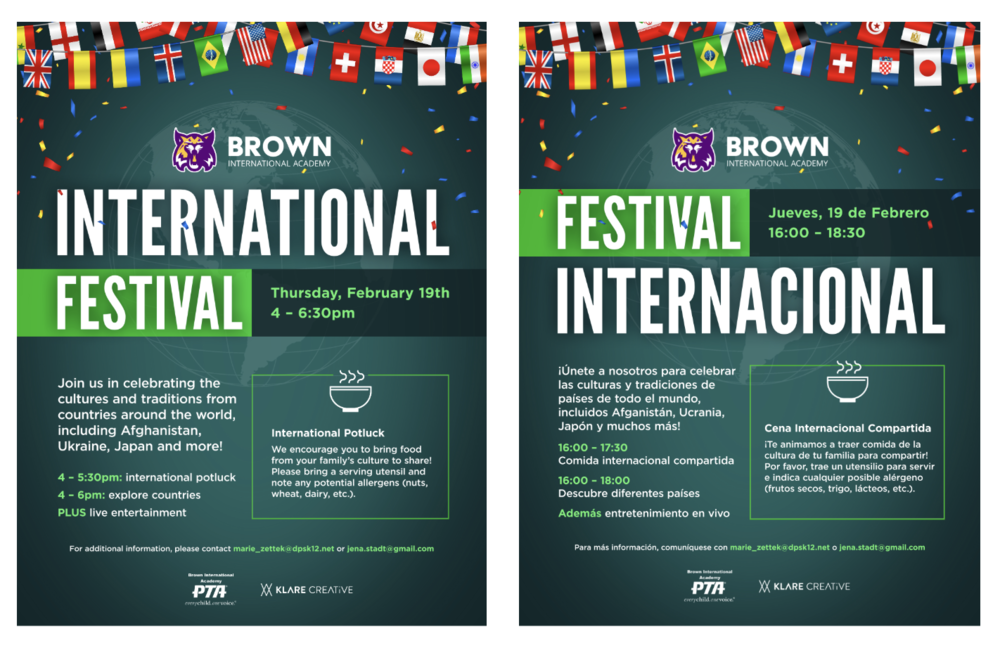 International Festival Flyer