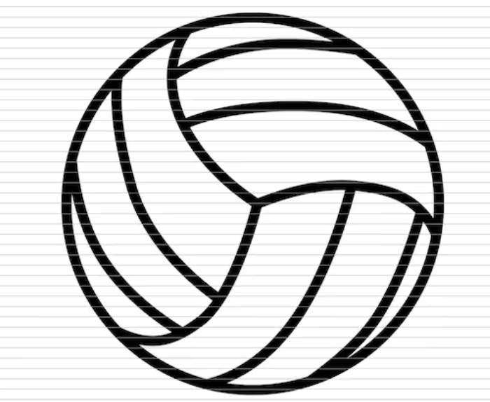 clip art volleyball