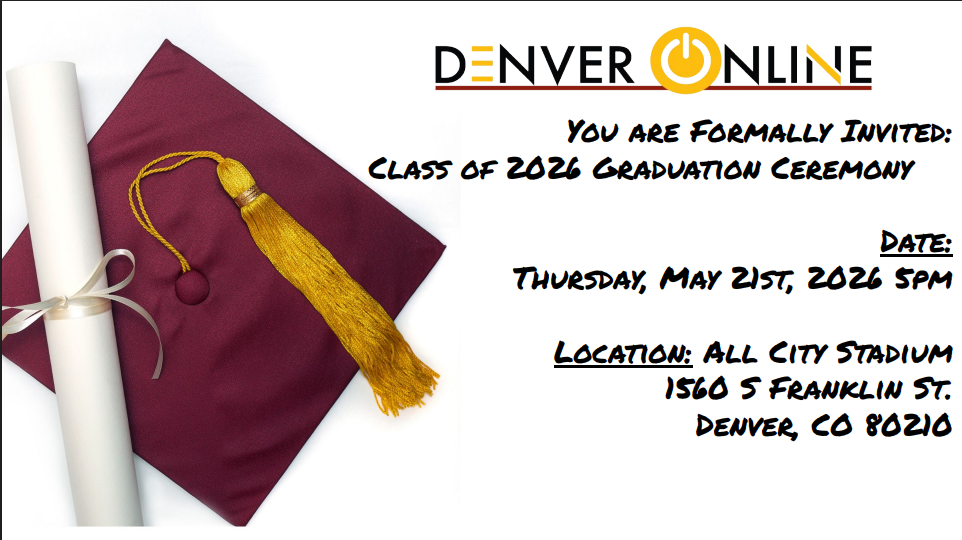 Denver Online Graduation Invitation