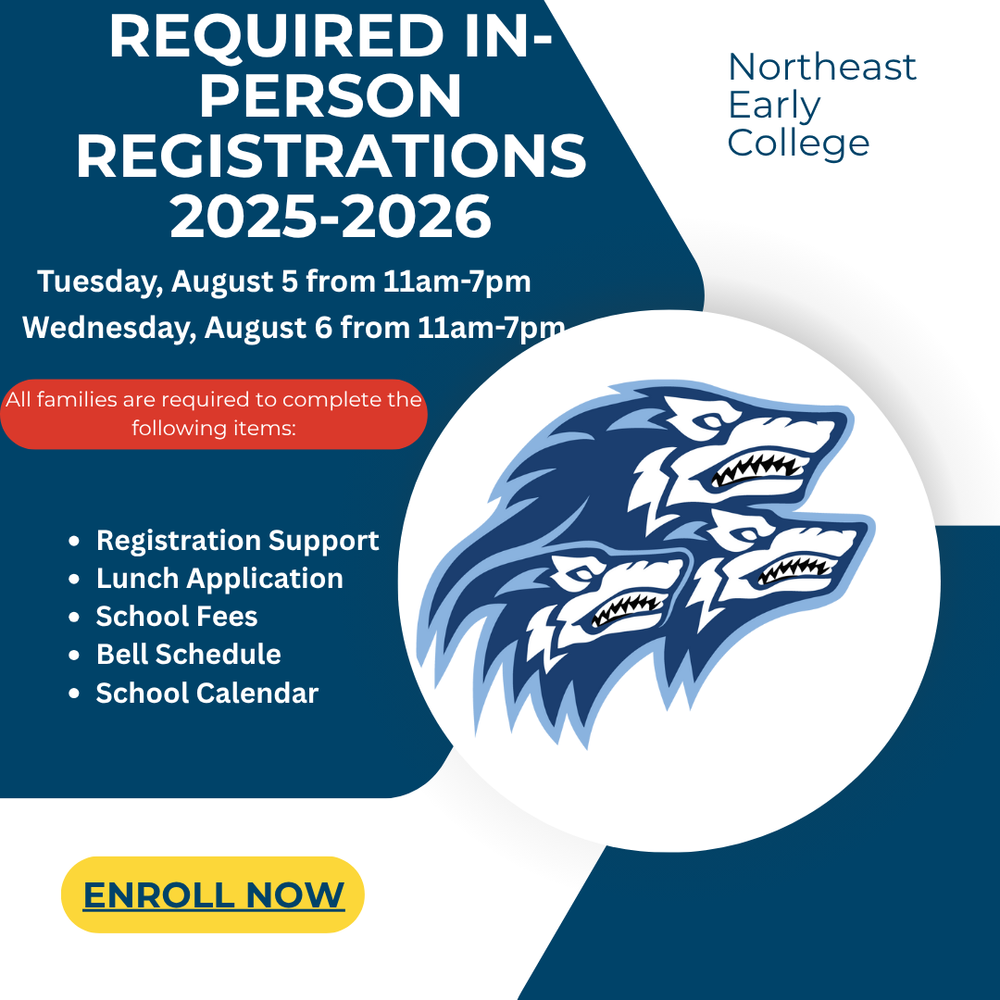 Flyer with NEC logo and Registration info. Info is repeated in the content of this article.