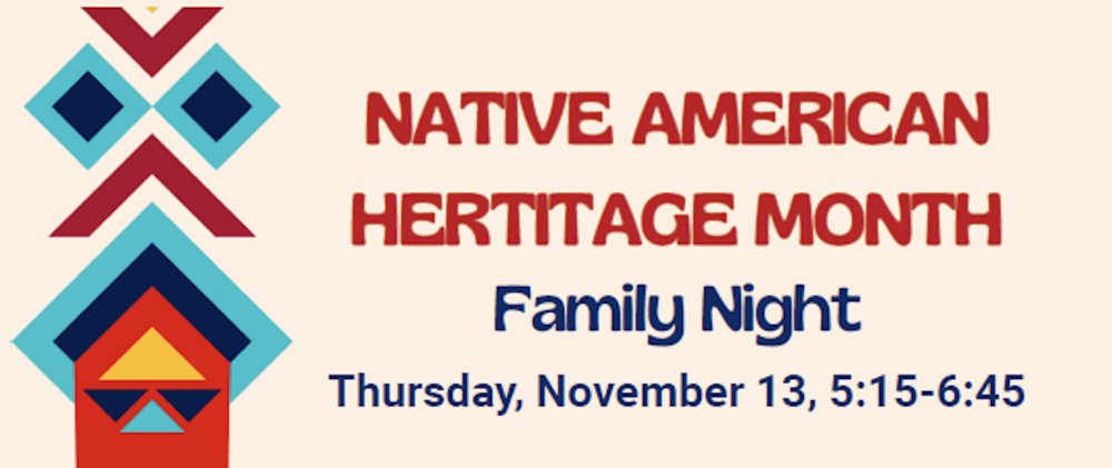 Native American Heritage Month Family Night Flyer